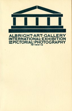 Cover of Catalogue of the International Exhibition, Pictorial Photography