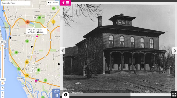Alberger House (Screenshot of the Albright-Knox Art Gallery’s channel on Historypin)