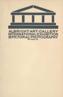 Cover page of International Exhibition of Pictorial Photography exhibition catalogue