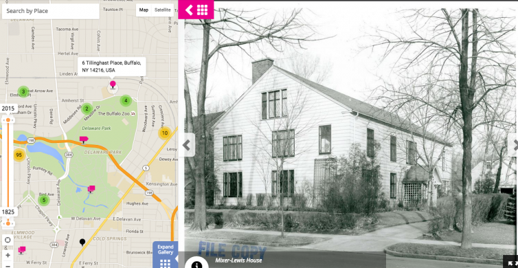 Mixer-Lewis House (Screenshot of the Albright-Knox Art Gallery’s channel on Historypin)