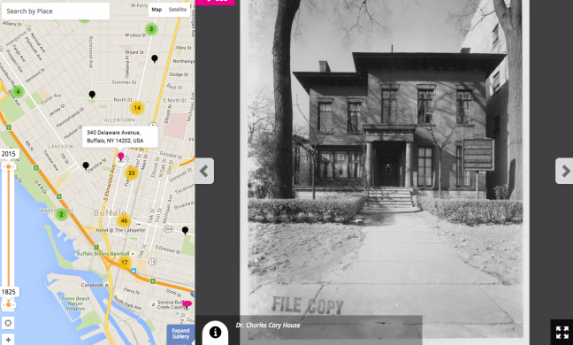 Dr. Charles Cary House (Screenshot of the Albright-Knox Art Gallery's channel on Historypin)