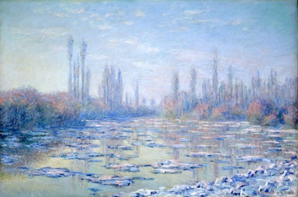 Claude Monet's Les glaçons (The Ice Floes), 1880.