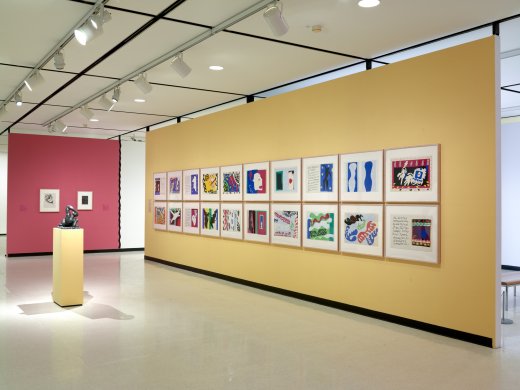 Installation view of Matisse and the Art of Jazz