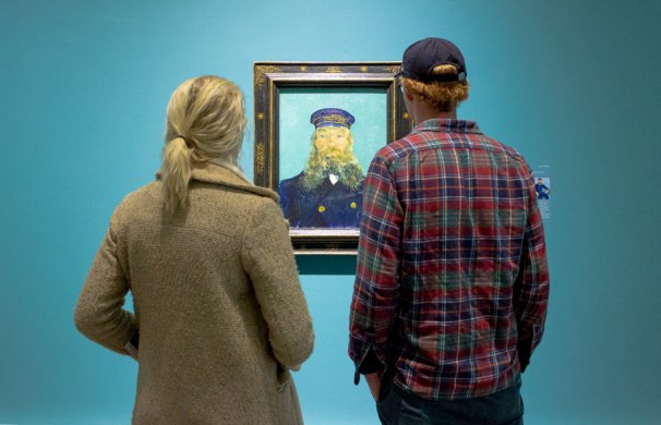 Visitors in Humble and Human: An Exhibition in Honor of Ralph C. Wilson, Jr. with Vincent van Gogh’s Portrait of Postman Roulin, 1888