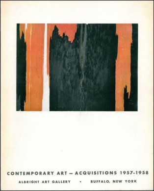 Book cover of Contemporary Art - Acquisitions 1957-1958