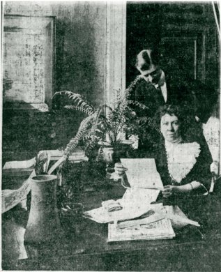 Black and white photo of Cornelia Bentley Sage Quinton 