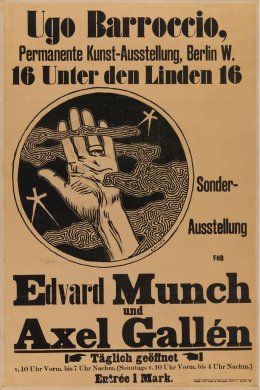 An archival exhibition poster