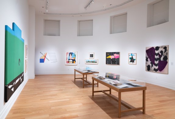 Installation view of Allan D'Arcangelo's work