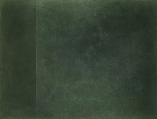Green abstract expressionist painting 