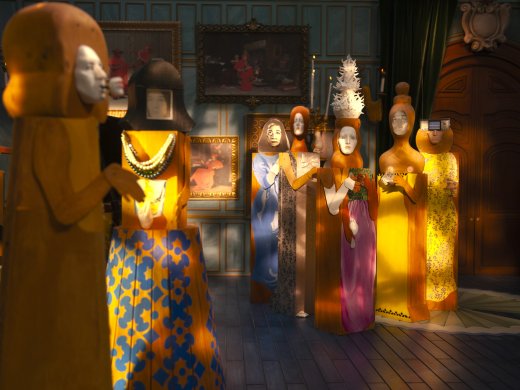 Stop motion still from Alex Da Corte's "The Party"
