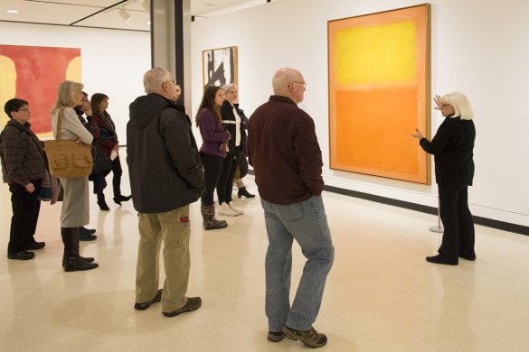 Visitors on a tour