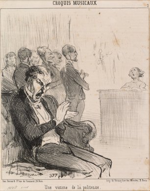 Honoré Daumier's Une victime de la politesse, 1852