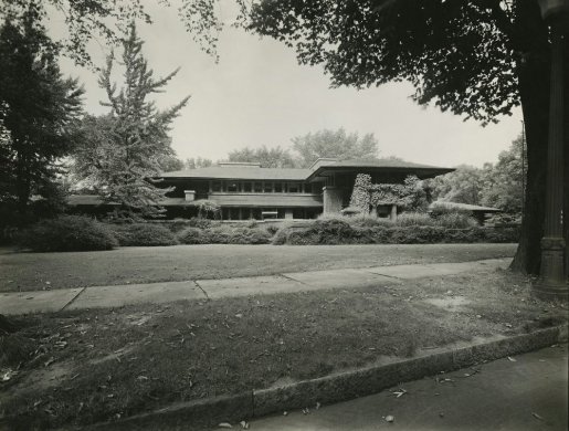 Black-and-white image of the Darwin D. Martin House Complex