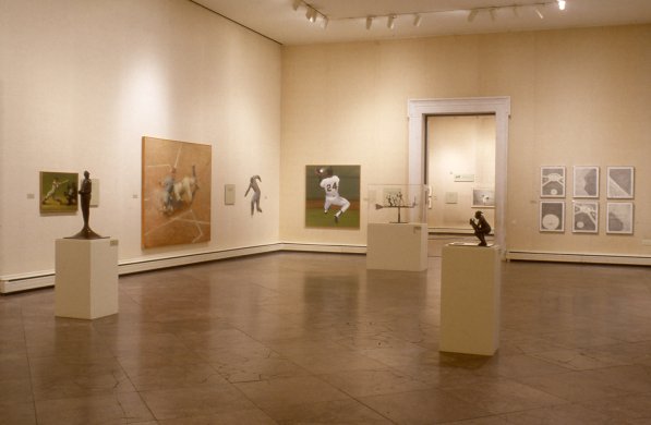 Installation view of Diamonds Are Forever: Artists & Writers on Baseball