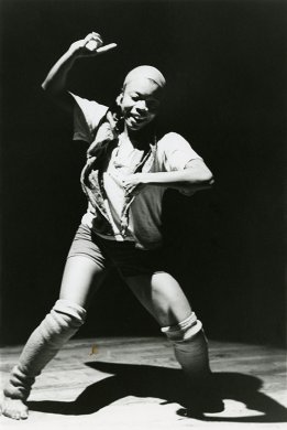 Lona Foote's Blondell Cummings performing “Blind Dates” at Just Above Midtown Gallery, November 1982, 1982