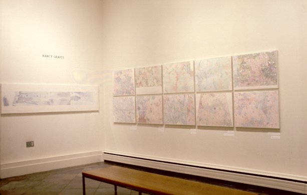 Installation view of Nancy Graves: Drawings, 1971–1973