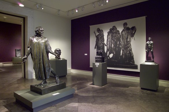 Installation view of Rodin: A Magnificent Obsession—Sculpture from The Iris and B. Gerald Cantor Foundation​​​​​​​