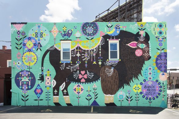 AK Public Art Spotlight: Betsy Casañas Mural at 585 Niagara Street