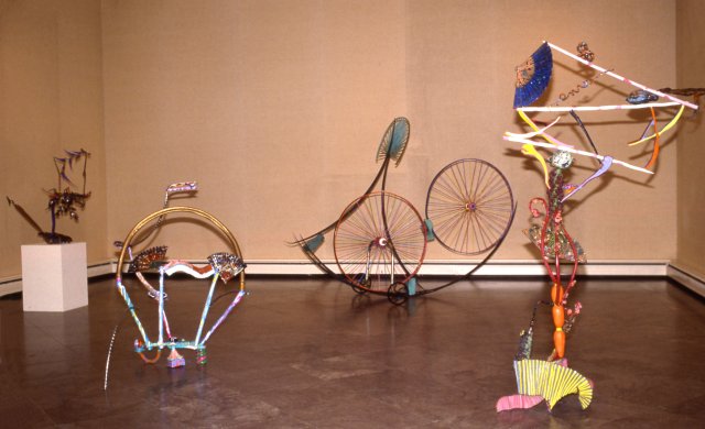Installation view of Structure to Resemblance: Work by Eight American Sculptors