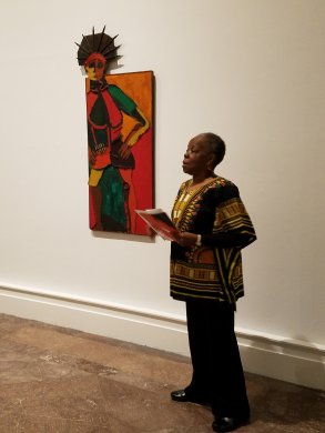 Karima Amin leads a Sunday Insights tour in We Wanted a Revolution: Black Radical Women, 1965–85