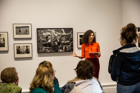 Julia Bottoms leads a Sunday Insights tour in "We Wanted a Revolution: Black Radical Women, 1965–85"