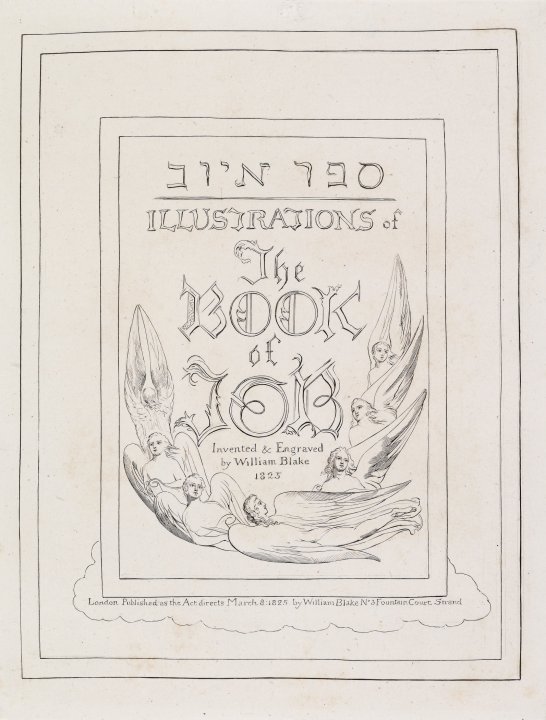 Title Page from the series Illustrations of the Book of Job by William Blake