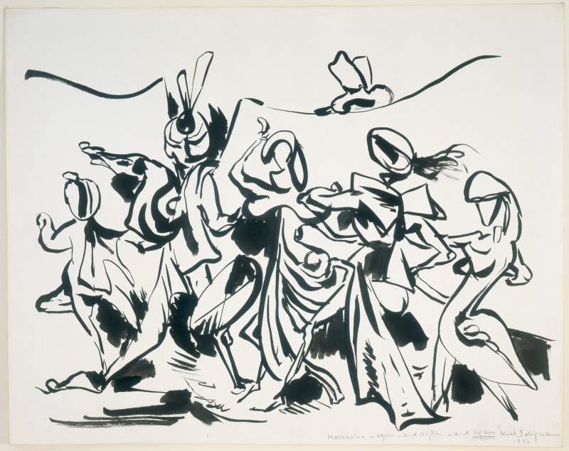 Drawing 1956 by Kurt Seligmann