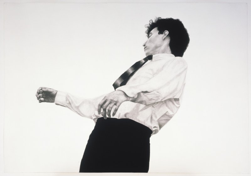 Untitled (Portrait of Kevin) by Robert Longo