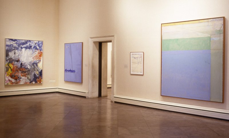 Installation view of Transformations in Landscape Postwar Works from the Collection