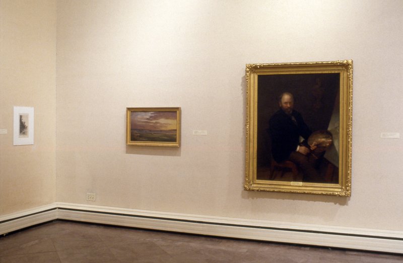 Installation view of The Buffalo Society of Artists: 100 Years, Work from the Permanent Collection