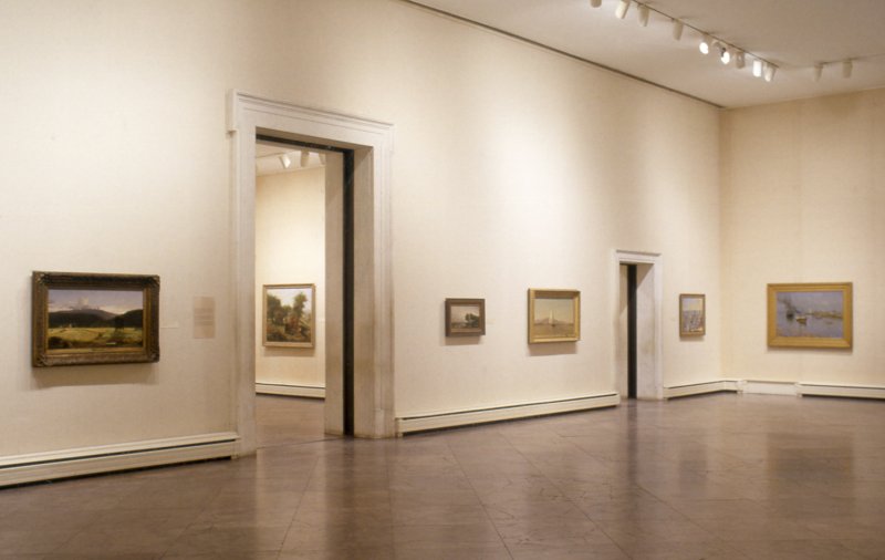 Installation view of A Celebration of American Ideals: Paintings from the Brooklyn Museum