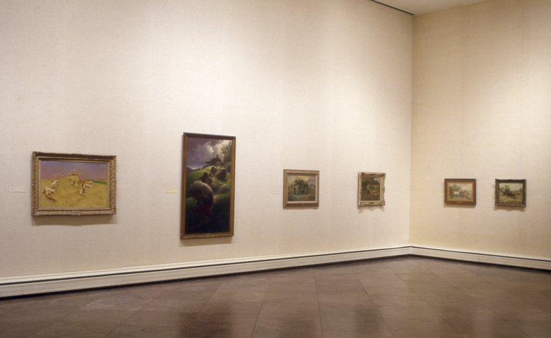 Installation view of Poland’s Artistic Heritage: Selected Paintings from the Kosciuszko Foundation