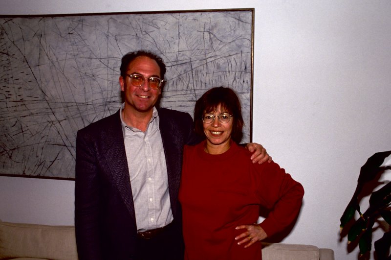 Albright-Knox Chief Curator Michael Auping and artist Susan Rothenberg at the opening of Susan Rothenberg: Paintings and Drawings, Albright-Knox Art Gallery, November 13, 1992
