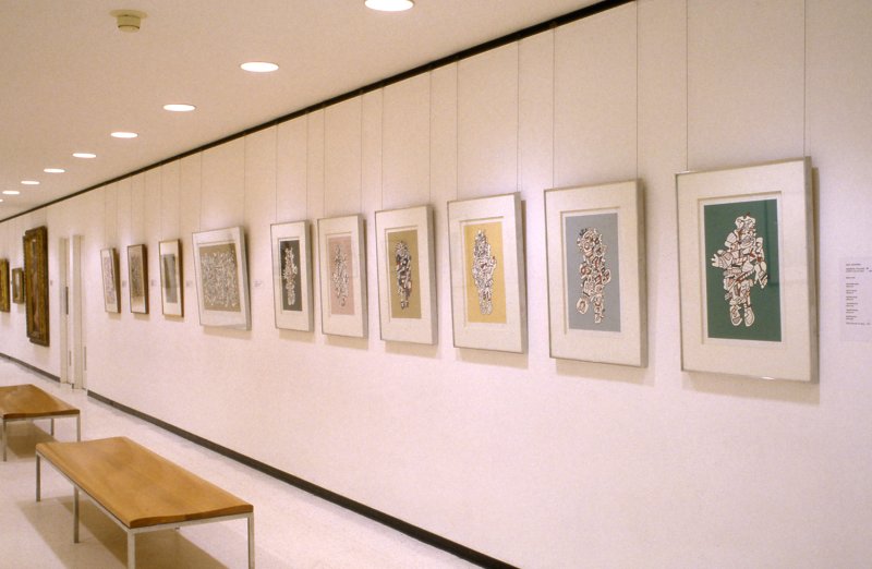 Installation view of Jean Dubuffet