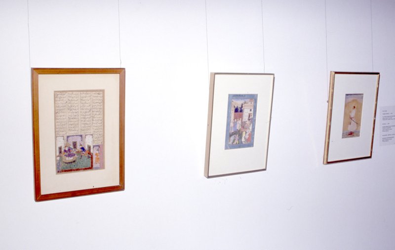 Installation view of Indian Miniatures