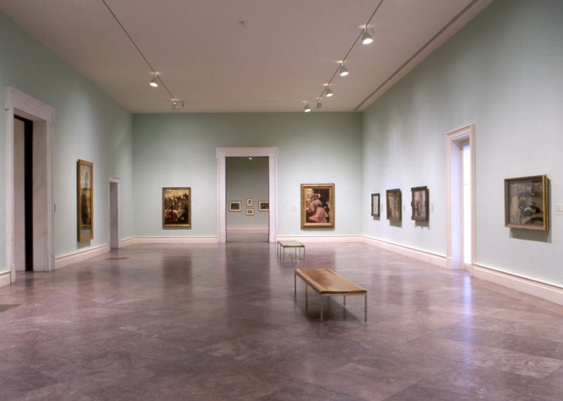 Installation view of James Tissot: Victorian Life/Modern Love