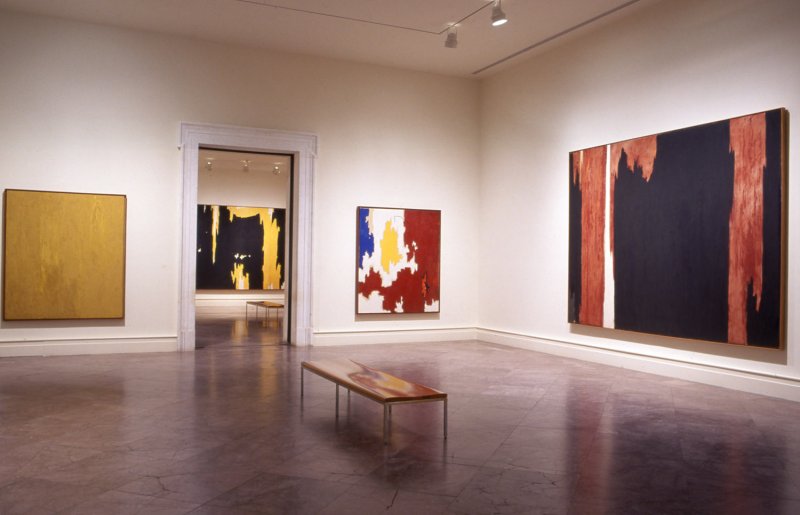 Installation view of Clyfford Still
