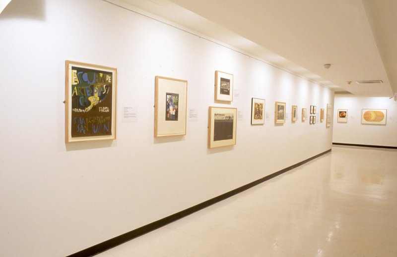 Installation view of A Walk Through the Paper Forest: Latino Prints and Drawings From El Museo del Barrio