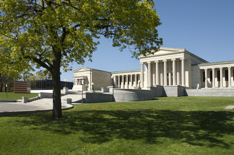 The museum's campus as seen from Lincoln Parkway