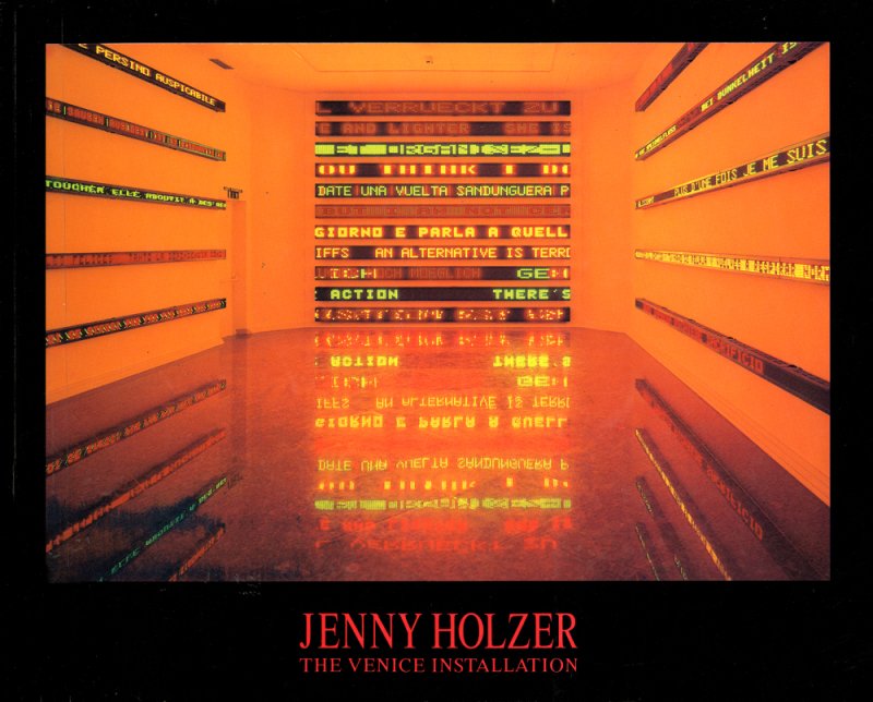 Cover of the catalogue Jenny Holzer: The Venice Installation