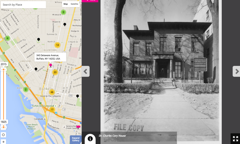 Dr. Charles Cary House (Screenshot of the Albright-Knox Art Gallery's channel on Historypin)