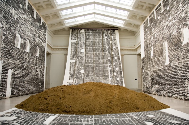 Installation view of The Wall: Reshaping Contemporary Chinese Art