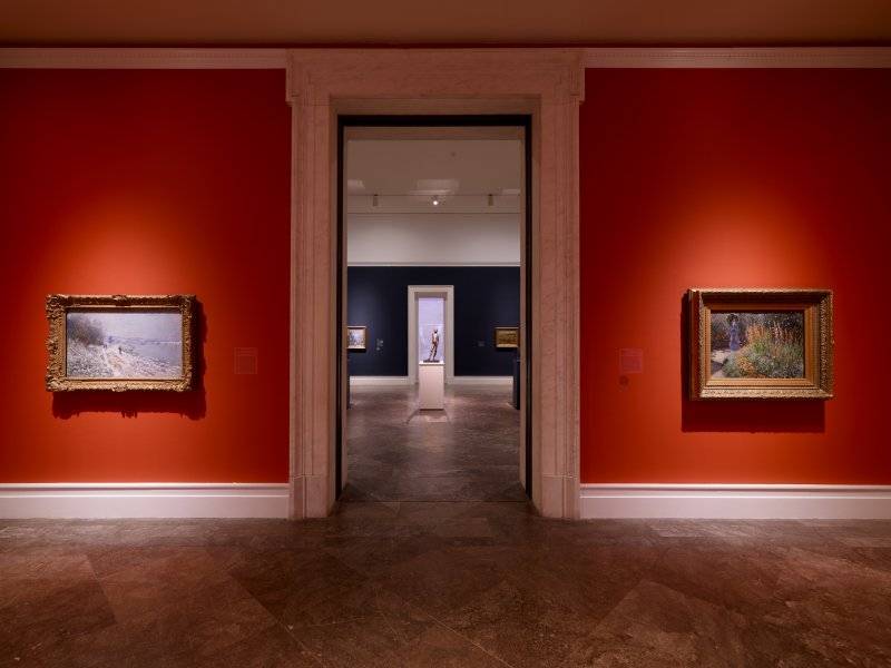 Installation view of Humble and Human: An Exhibition in Honor of Ralph C. Wilson, Jr.