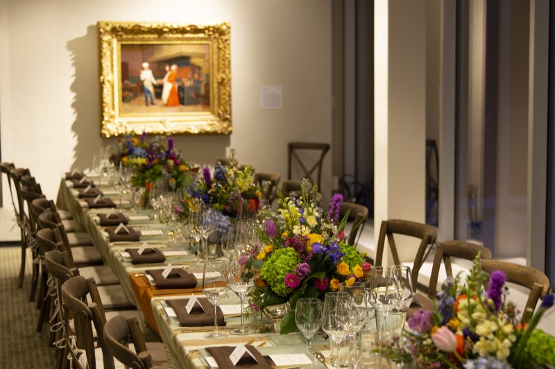 Table settings for the Art of Dining in AK Cafe