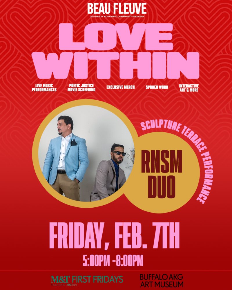 Performance flyer that reads "LOVE WITHIN" Friday, Feb. 7th