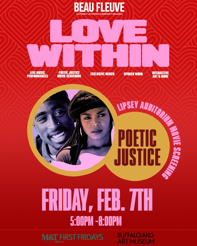 Performance flyer that reads "LOVE WITHIN" Friday, Feb. 7th
