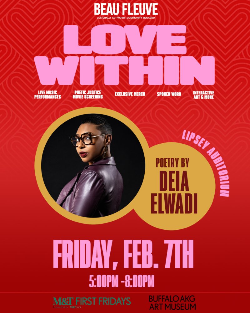 Performance flyer that reads "LOVE WITHIN" Friday, Feb. 7th