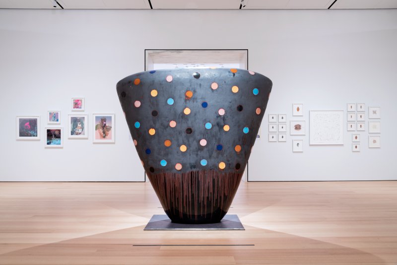 Jun Kaneko's work in "Hi-Vis"