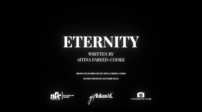 Title screen for the film "ETERNITY" 