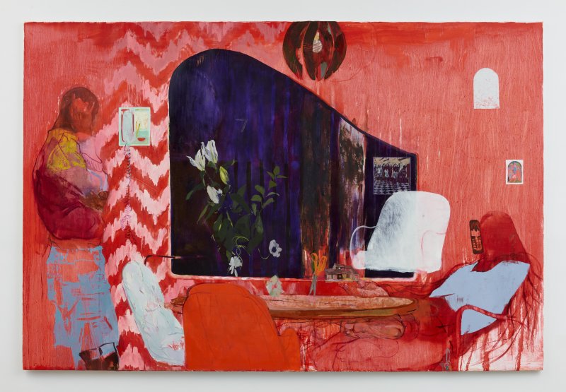 Jennifer Packer's "A.D.I.P.T.A. after Jay Electronica," 2025.